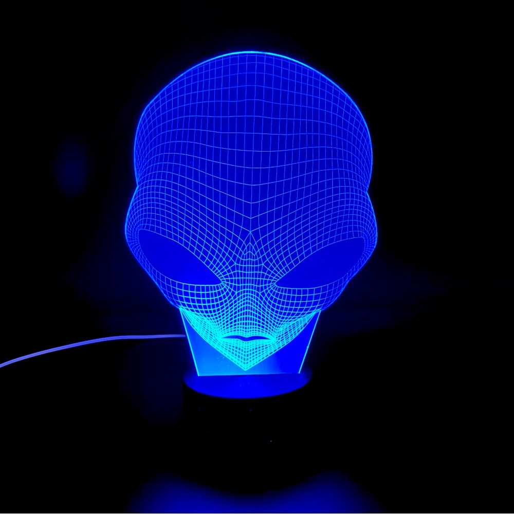 Alien Head Night Light